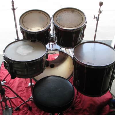 1990'S PEARL EXPORT 5PC DRUM SET WITH HARDWARE! READ THE WORDS! STEAL DEAL!!! image 3