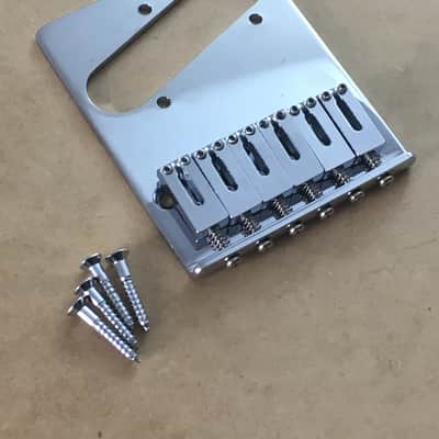 Lefty Modern FENDER Gotoh MIJ 6 Saddle Guitar Bridge Genuine Tele NOS Relic Left image 3
