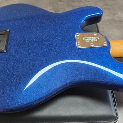 Music Man StingRay Special 4 H USA BRAND NEW! Blue Sparkle NOS! Pro American Bass Guitar image 15