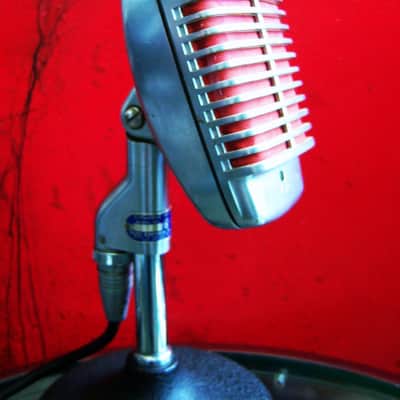 Vintage 1950's Shure 51 dynamic Microphone multi Z w cable Nat King Cole 55 55S 737A image 6