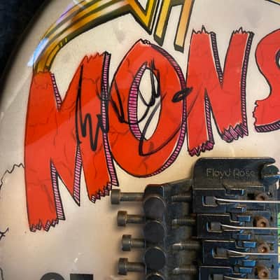 Autographed Van Halen Monsters of Rock Guitar image 2