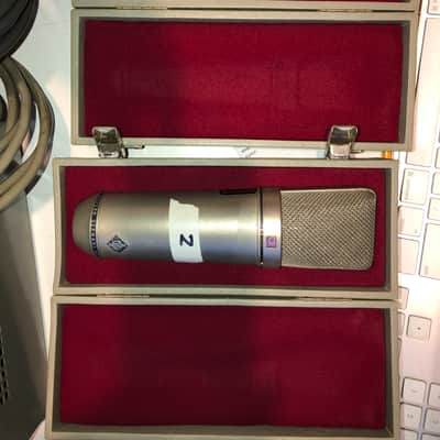 Neumann U 67 Large Diaphragm Multipattern Tube Condenser Microphone Pair 1960 - 1971 - Nickel image 1