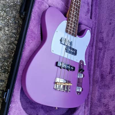 Clip TBS-4 Bass Guitar Short Scale Telebass Lavender Mist image 5