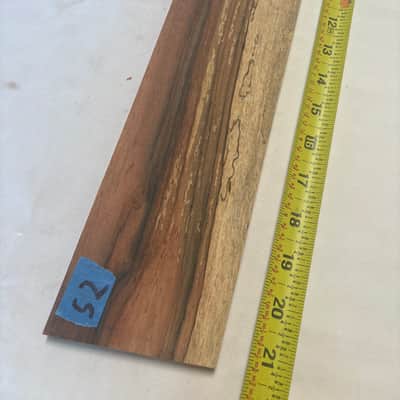 Brazilian rosewood spaulted Fretboard fingerboard blank oversized 1800s - Dalbergia Nigra image 2