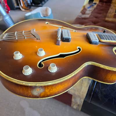 Hofner Committee E2 1964 60s Vintage Sunburst Hollow Body Archtop Guitar image 13