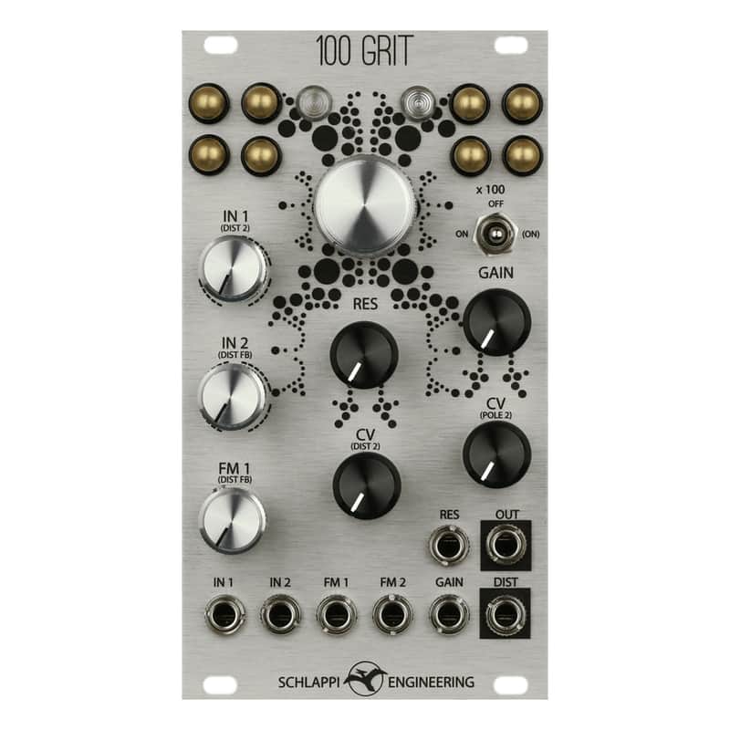 Immagine Schlappi Engineering 100 Grit Eurorack Filter/Distortion Module (Silver) - 1