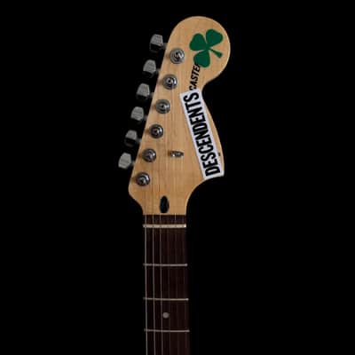 Fender Squier Stratocaster Tom DeLonge Sticker Strat Electric Guitar - Olympic White image 4