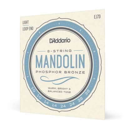 D'Addario EJ73 Mandolin Phosphor Bronze Light 10-38 image 2