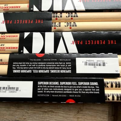 Vic Firth 5B American Classics Wood Tip Drum Sticks Bundle (5 Pairs) image 6