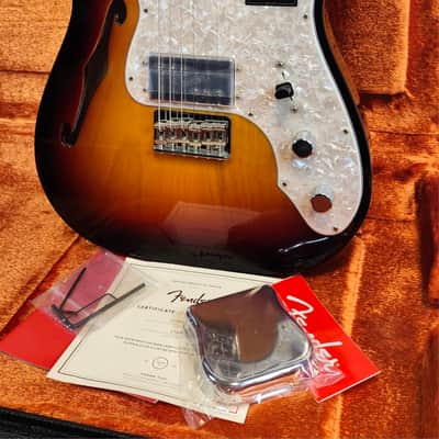 Fender American Vintage II 1972 Telecaster Thinline, Semi-Hollow Ash Body, 3-Color Sunburst, HSC image 4