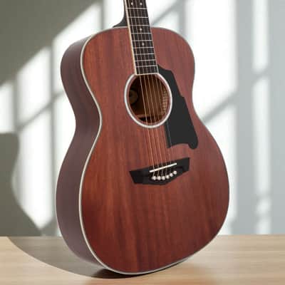 D'Angelico Excel Tammany Acoustic-Electric Guitar â€“ Natural Mahogany, Solid Top, Grover Tuners, Fishman Pickup image 4