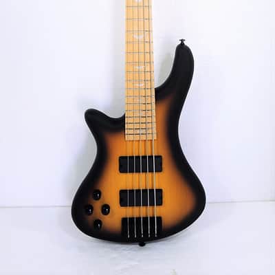 Left-Handed 5 String Electric Bass Bolt-On Maple Neck & Fingerboard KB5L-200F-SB image 2