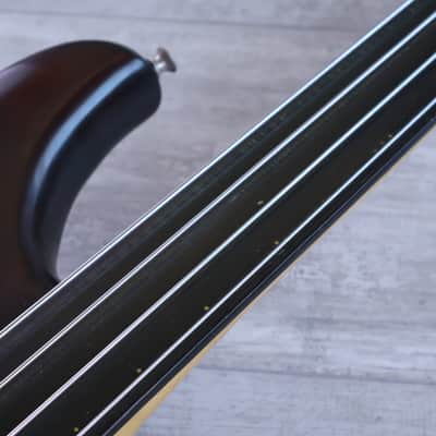 1980 Ibanez Japan MC940 Musician Series Neckthrough Fretless Bass (Dark Stain) image 6