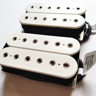 DiMarzio Fusion Edge Bridge + Neck F Spaced Humbucker Set in White