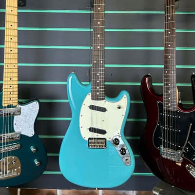 Fender Player II Mustang Aquatone Blue 2024 Electric Guitar image 2