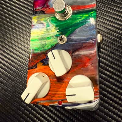 Landgraff Dynamic Overdrive Pedal 1999 - 2015 Signed by Roselyn Landgraff, hand painted Swirl image 4