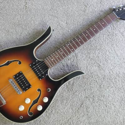 Vintage 1960s Silvertone Danelectro Coral Guitar Long Horn Sunburst Electric Holy Weirdsville image 1