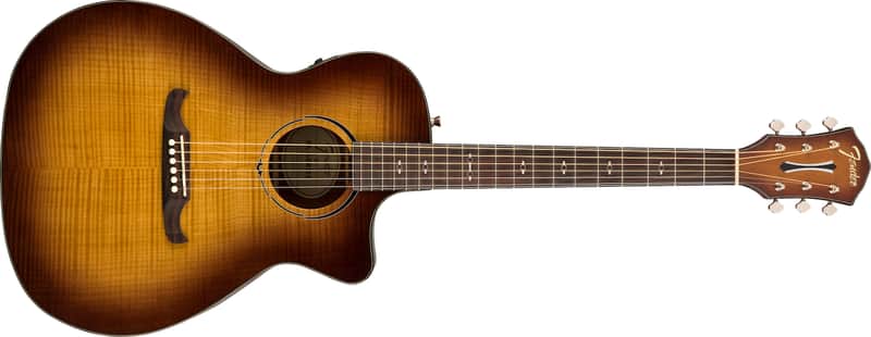 Fender FA-345CE Auditorium, Laurel Fingerboard, 3-Tone Tea Burst image 1