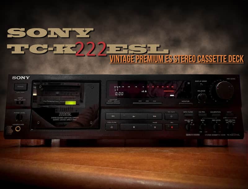 SONY TC-K222ESL 🌈RaRe🌈 Vintage Stereo Cassette Deck | Reverb