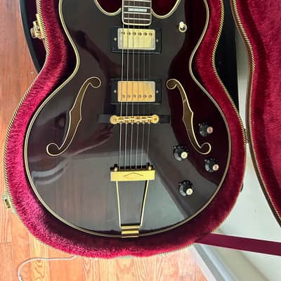 Bradley ES-55W Double Cutaway Semi-Hollow 1975 Natural Rosewood image 1