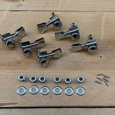 Grover 502CK Roto-Grip Locking 3+3 Tuning Machines - Chrome with Keystone Buttons image 2
