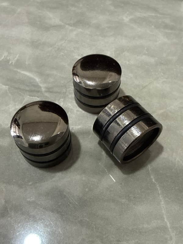 (3) Three pcs Hipshot 80600 Black O-Ring Guitar/Bass KNOBS (Screw Lock Type) image 1