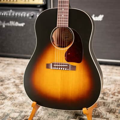 Gibson J-45 Special Acoustic/Electric Guitar - Satin Vintage Sunburst with Gig Bag image 3