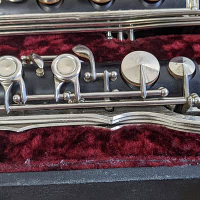 Vintage La Chambre Paris All Wood Bass Clarinet made in France image 7