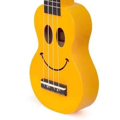 Mahalo Smiley Face Sopranino Ukulele (Yellow) U-SMILINO-YW image 3