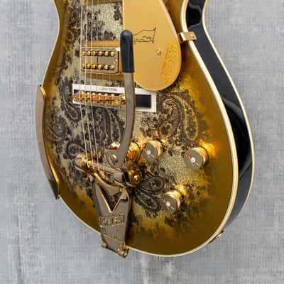 Gretsch G6134TG Limited Edition Paisley Penguin - Gold Paisley image 5