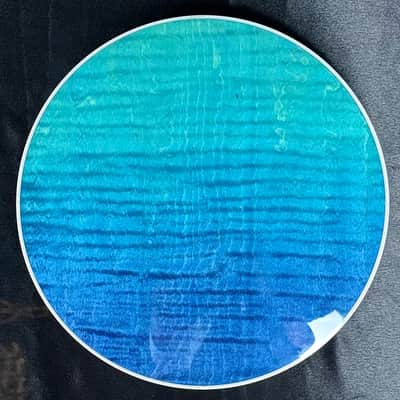Custom Deering Maple Blossom Caribbean Blue Fade 5-String Banjo image 18