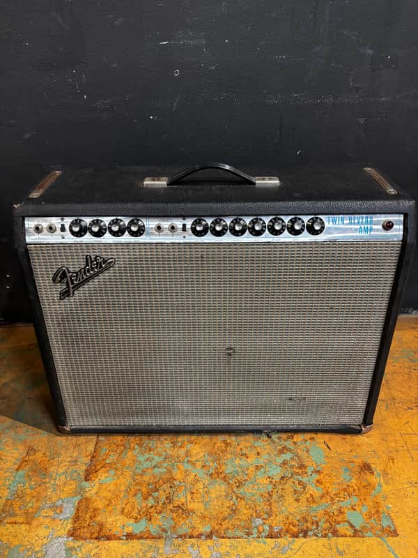 1969 Fender Twin Reverb w/ original Orange Utah Speakers image 1