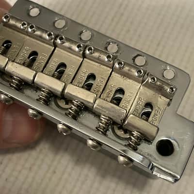 1990's Fender USA Eric Clapton Signature Stratocaster 6 Post Chrome Tremolo Bridge & Arm image 14