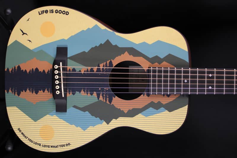 Martin LX1 Life Is Good Little Martin 3/4 Acoustic Guitar Natural w/gigbag image 1