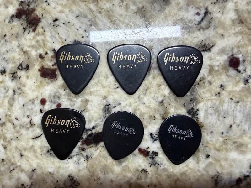 Gibson 6 Vintage Guitar Picks Splash