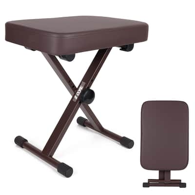 5 Core Keyboard Bench 3 Inch Padded Piano Stool Adjustable 20.5" Guitar Seat Heavy Duty Portable image 1