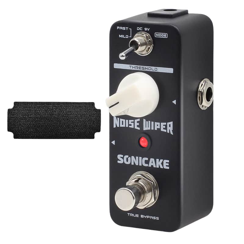 New SONICAKE True Bypass Noise Gate Guitar Bass Effect Pedal Hook and Loop Tape image 1