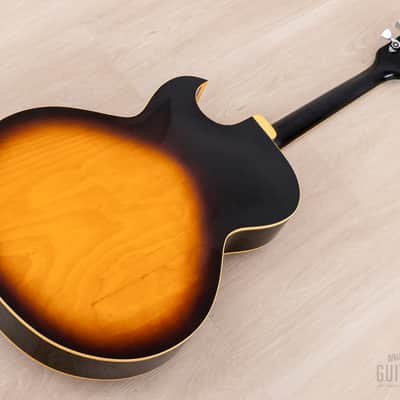 1974 Greco S-55 Vintage Hollowbody Guitar ES-175-Spec Sunburst w/ Embossed Pickups & Case, Japan Fujigen image 13