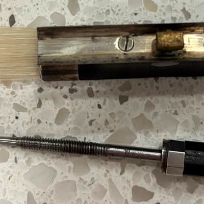 Beautiful old 4/4 labeled Francois Tourte 1810 Saxony violin Bow labeled Francois Tourte 1810 image 10