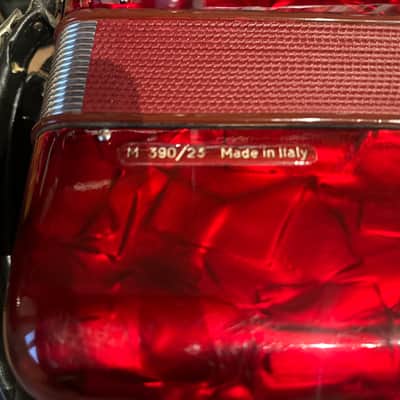 Fisarmonica Accordeon Settimio Soprani M 390/23 anni 60? - rosso image 5