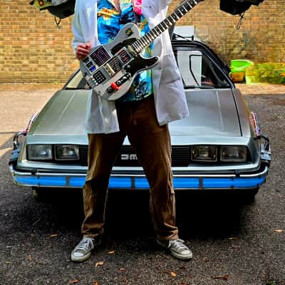 Scarab Guitars DeLorean Time Machine Guitar - Serial #001 - Playable Work of Art Guitars image 16