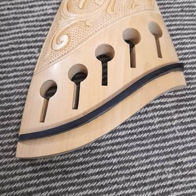 5 Strings Double-Bass Tailpiece 3/4 size Hand Carved in Boxwood Material image 2