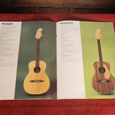 1970 Fender Acoustic Guitars Catalog-Great Color image 4