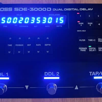 Boss SDE-3000D DUAL DIGITAL DELAY 2025 - Black image 1