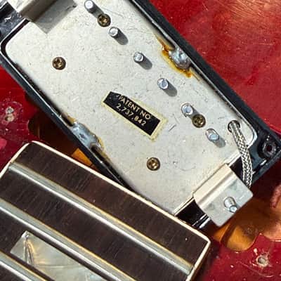 Gibson Pat No Sticker Pair Chrome humbucking pickup 1966 vintage PAF tone image 3