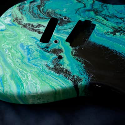 Custom Telecaster Style body with Kramer / Charvel Floyd Rose style routing image 3