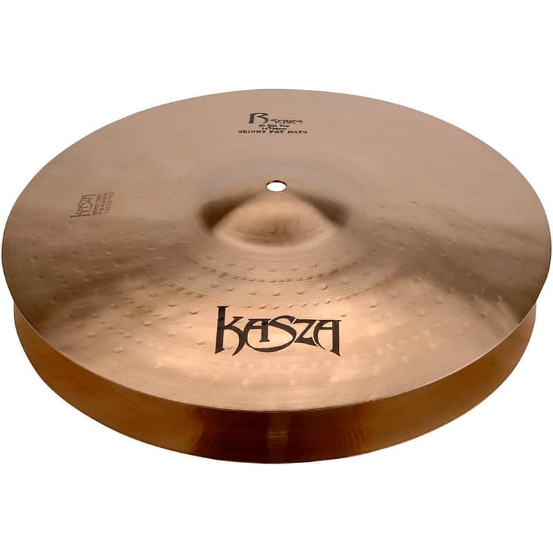 Kasza Cymbals Light Top/Heavy Flat Bottom Skinny Fat Rock Hi-hats Regular 14 in. image 1