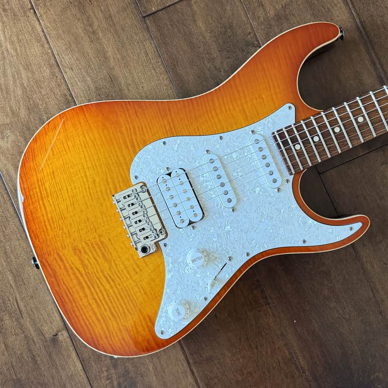 Suhr Standard Plus Faded Trans Honey Amber Burst Roasted Maple Neck SSCII 88768 image 1