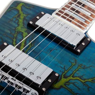 Schecter E-1 Electro-Resin Transparent Blue image 6