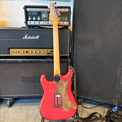 Fender Custom Shop Michael Landau '63 Stratocaster Relic 2013 - Present - Fiesta Red over 3-Color Sunburst image 5